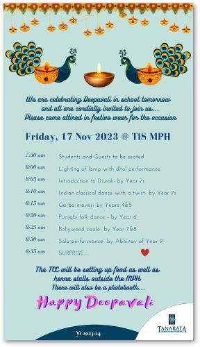 Deepavali Programme